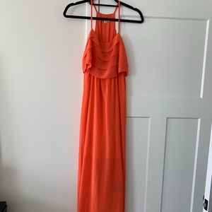Orange maxi dress